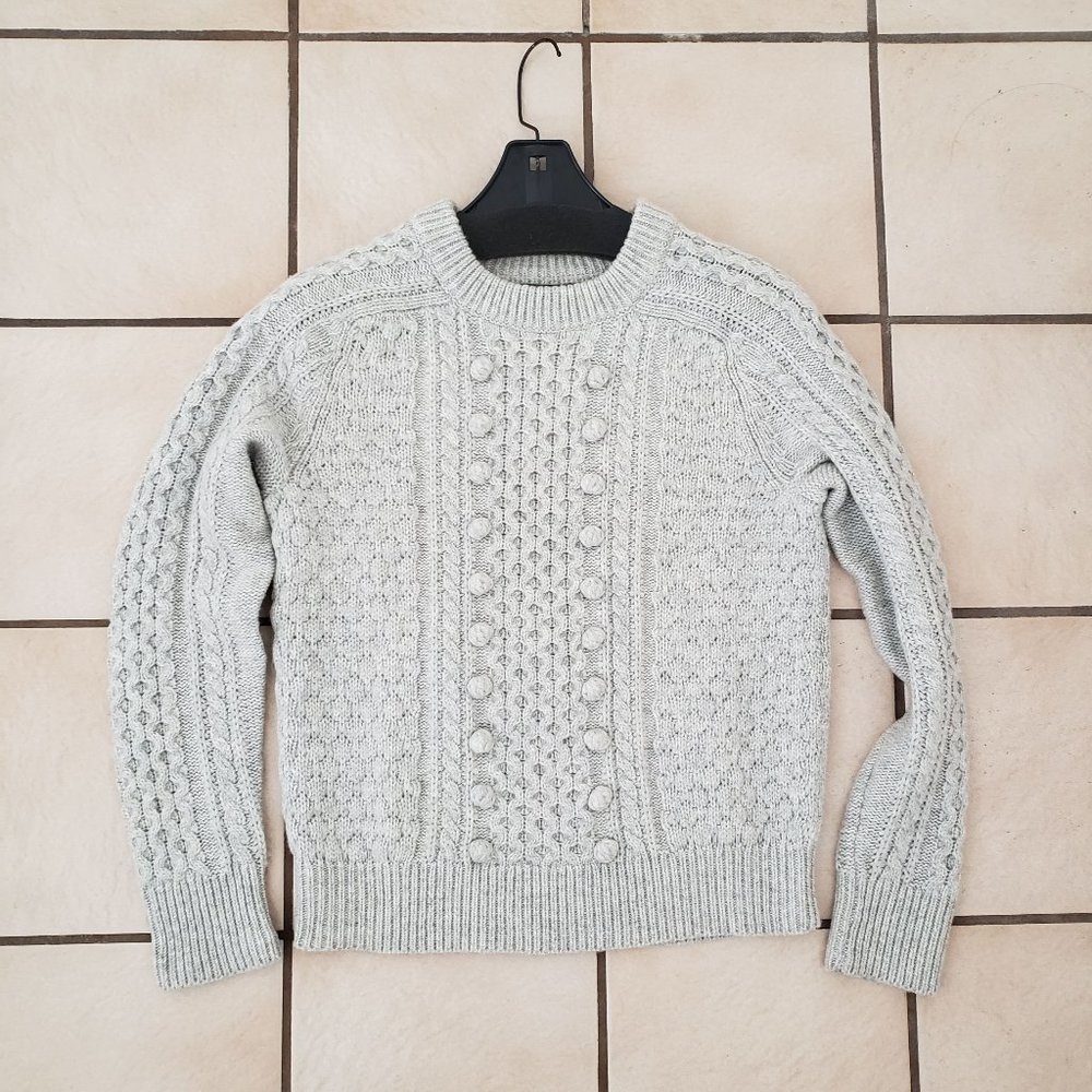 J. Crew women's knit sweater - size small - grey